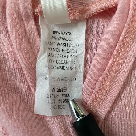 Isaac Liev women S open front long length cardigan pink - Picture 7 of 10